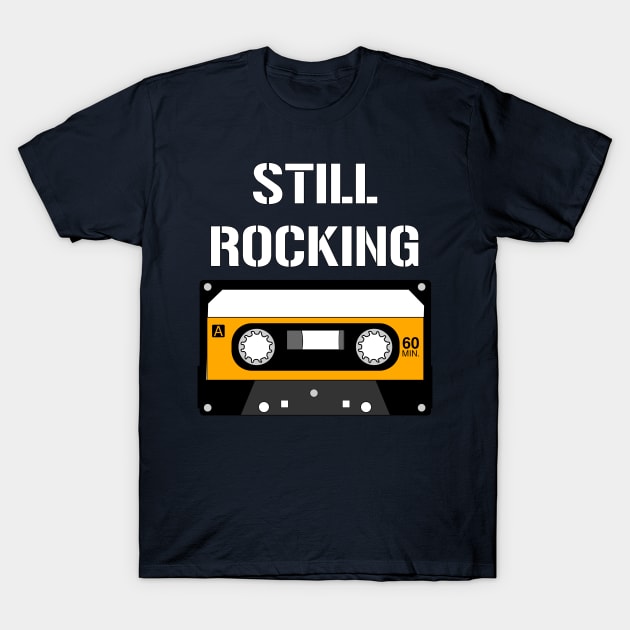 Classic Rock Cassette Tape Funny 80's Vintage Musical T-Shirt by rayrayray90